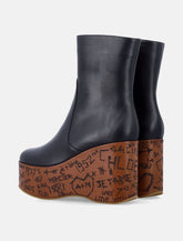 Chloé Maxime leather wedge ankle boots -  | Spazio Pritelli