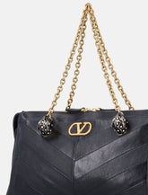 Borsa a Spalla Panthea in Nappa Patchwork Valentino Garavani -  | Spazio Pritelli