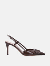Valentino Garavani brown patent slingback pumps -  | Spazio Pritelli