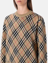 Burberry London Wool Blend Check Sweater -  | Spazio Pritelli