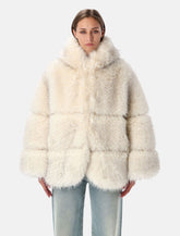 Faux fur jacket with hood -  | Spazio Pritelli