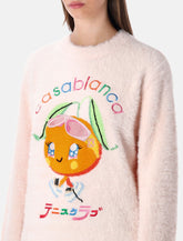 Casablanca Character intarsia knit sweater -  | Spazio Pritelli