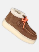 Miu Miu stivaletti in camoscio con fodera shearling -  | Spazio Pritelli