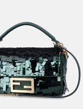 Fendi Baguette® Mini bag with green sequins -  | Spazio Pritelli