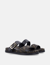 Fendi FF Monogram Leather Sandals -  | Spazio Pritelli