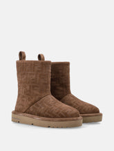 Fendi Après Chic FF embossed suede boots -  | Spazio Pritelli