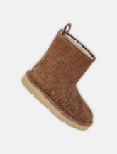 Fendi Après Chic FF embossed suede boots -  | Spazio Pritelli