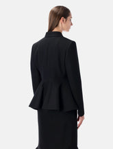 Fendi black wool tailored peplum jacket -  | Spazio Pritelli