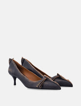 Prada distressed leather bow pumps -  | Spazio Pritelli