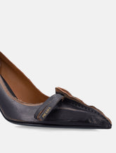 Prada antiqued leather pumps with stiletto heel -  | Spazio Pritelli