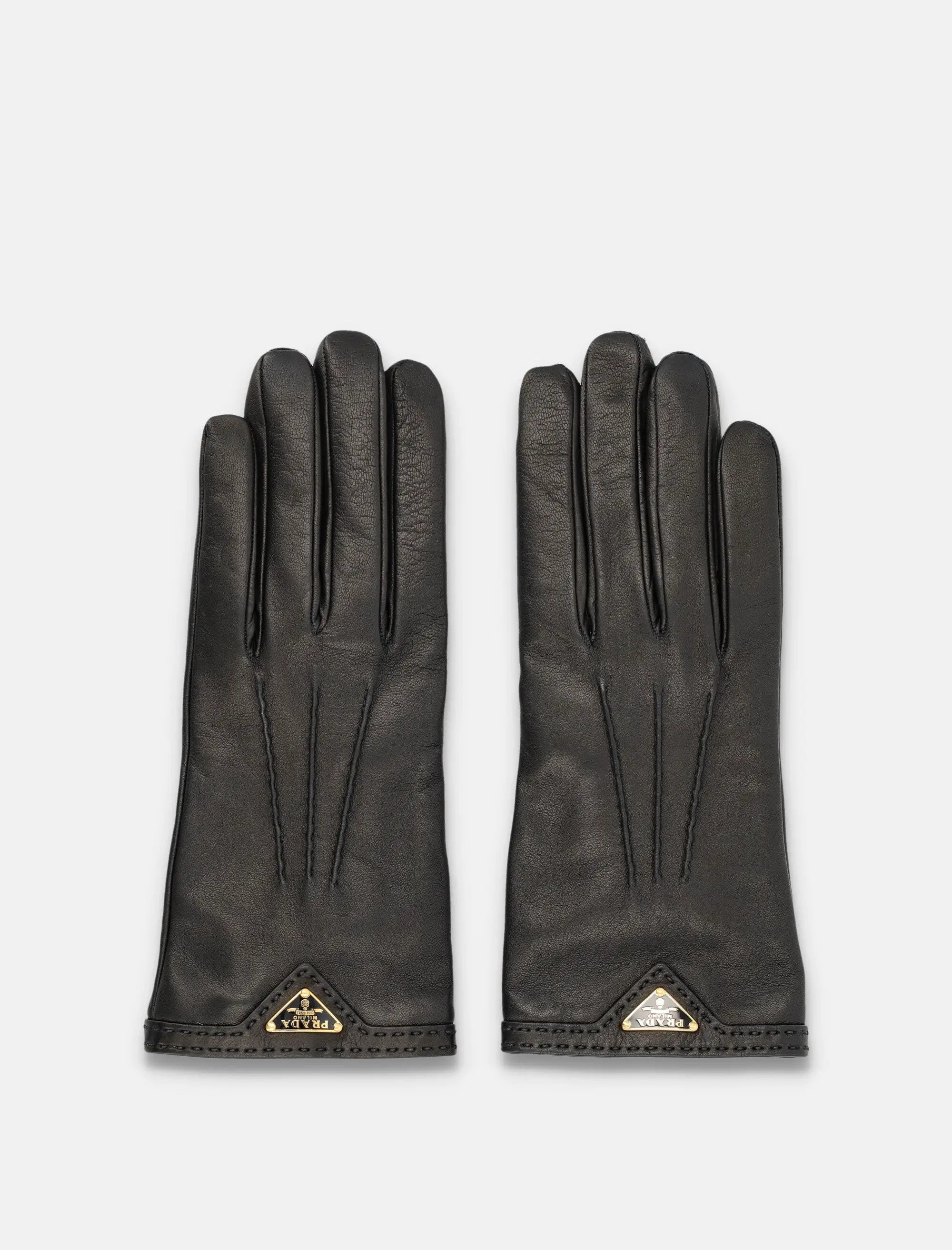 Prada short nappa leather gloves