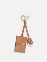 Prada leather keychain card holder -  | Spazio Pritelli