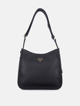 Prada medium black leather shoulder bag -  | Spazio Pritelli