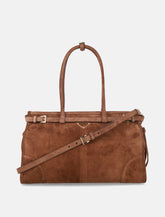 Prada Bonnie large suede tote bag -  | Spazio Pritelli