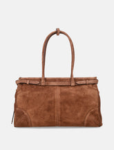 Prada Bonnie large suede tote bag -  | Spazio Pritelli