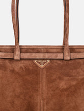 Prada Bonnie large suede tote bag -  | Spazio Pritelli