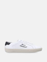 Saint Laurent Court Classic SL/06 white leather sneakers with black heel tab -  | Spazio Pritelli