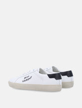 Saint Laurent Court Classic SL/06 white leather sneakers with black heel tab -  | Spazio Pritelli