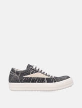 Rick Owens DRKSHDW Vintage Sneaks in Black Wash Denim -  | Spazio Pritelli