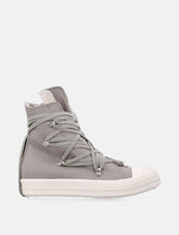 Rick Owens DRKSHDW Megalace Sneaks in Overdyed Denim -  | Spazio Pritelli