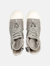 Rick Owens DRKSHDW Megalace Sneaks in Overdyed Denim -  | Spazio Pritelli