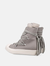 Rick Owens DRKSHDW Megalace Sneaks in Overdyed Denim -  | Spazio Pritelli