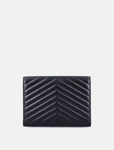Saint Laurent Cassandre Matelassé Flap Pouch in quilted lambskin -  | Spazio Pritelli