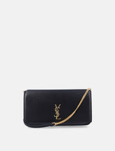 Saint Laurent Cassandre leather phone holder -  | Spazio Pritelli