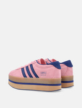 adidas Gazelle Stack women’s platform sneakers in pink suede and navy leather -  | Spazio Pritelli