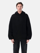 Fear of God Essentials black heavy Waffle hoodie -  | Spazio Pritelli