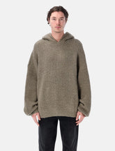 Fear of God Essentials maglia marrone con cappuccio Heavy Waffle -  | Spazio Pritelli