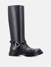Bottega Veneta James knee-high calfskin boots -  | Spazio Pritelli