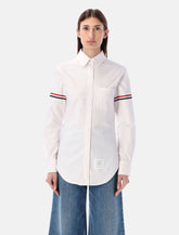 Thom Browne cotton Oxford shirt with striped armband -  | Spazio Pritelli