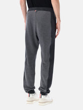 Thom Browne grey engineered 4-Bar sweatpants -  | Spazio Pritelli