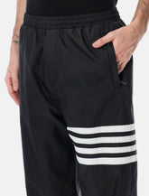 Thom Browne black 4-Bar track pants -  | Spazio Pritelli