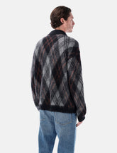 Rold Skov basic polo black rumble in alpaca and mohair blend -  | Spazio Pritelli