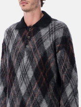 Rold Skov basic polo black rumble in alpaca and mohair blend -  | Spazio Pritelli