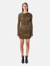 Marant Étoile Denise short draped jersey dress -  | Spazio Pritelli