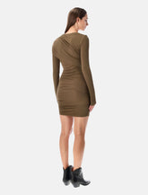 Marant Étoile Denise short draped jersey dress -  | Spazio Pritelli