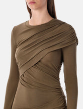Marant Étoile Denise short draped jersey dress -  | Spazio Pritelli