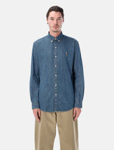 Polo Ralph Lauren blue custom-fit denim shirt -  | Spazio Pritelli