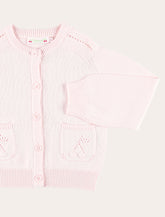 Bonpoint Cherry cotton knit cardigan for girls -  | Spazio Pritelli