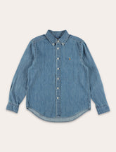 Polo Ralph Lauren girl's indigo cotton Chambray Shirt -  | Spazio Pritelli