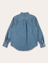 Polo Ralph Lauren girl's indigo cotton Chambray Shirt -  | Spazio Pritelli