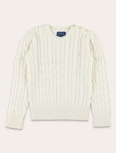 Polo Ralph Lauren cable-knit cotton sweater for girls -  | Spazio Pritelli