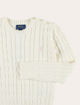 Polo Ralph Lauren cable-knit cotton sweater for girls -  | Spazio Pritelli