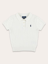 Polo Ralph Lauren girl's mini-cable cotton polo sweater -  | Spazio Pritelli