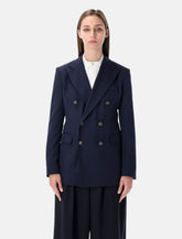 Ralph Lauren navy double-breasted blazer -  | Spazio Pritelli