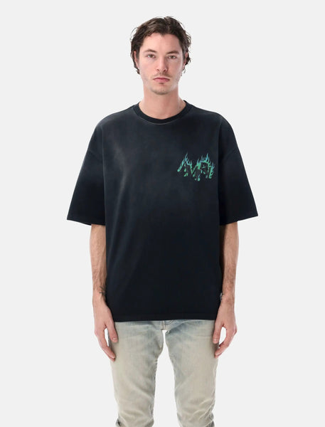 Amiri Crystal Flames oversized tee | Spazio Pritelli