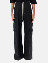 Pantaloni Cargobelas in popeline neri Rick Owens -  | Spazio Pritelli